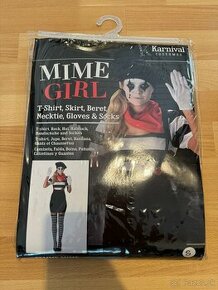 Predam Halloweensky kostým MIME GIRL novy