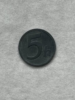 5 halier 1942 Slovenská republika