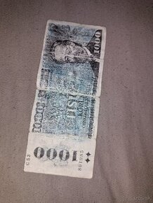 1000 koruna 1985 Československa