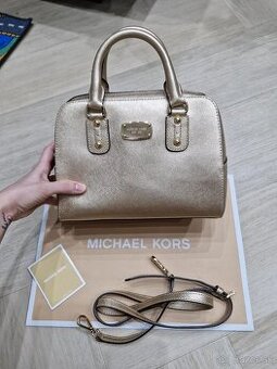 Michael Kors zlata pale gold stredne velka kabelka