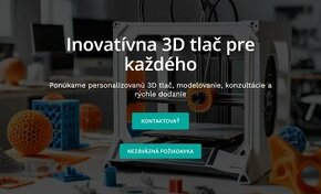 3D tlač výroba na zákazku