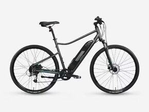 Elektrický trekingový bicykel 500 E sivý E-bike