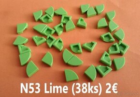 N53 Lego® Diely, Lime (ako nové, nehrané, 38ks)