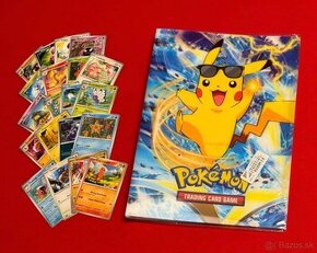 Pokémon album Pikachu A4 holografický 3D + 20 kartičiek