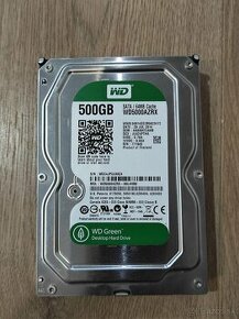 WD Green WD5000AZRX 3,5", 500GB, SATA.