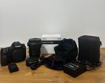 Canon EOS 6 mark II + Sigma 24 F1,4 art