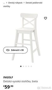 Detská stolička INGOLF IKEA - 1