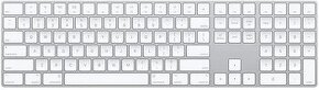 Apple Magic Keyboard s číselnou klávesnicou, strieborná