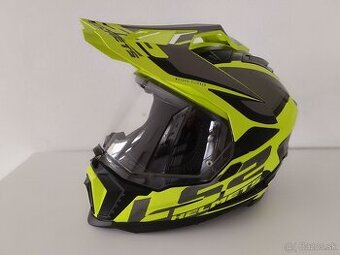 Enduro prilba LS2 Explorer Alter čierno-sivo-fluoresce - 1