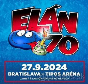 1 vtupenka na koncert Elánu kúpené na Ticketportalu