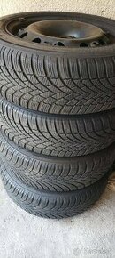 Sada diskov 5x100 6JX15 zimne pneu.185/60R15 FABIA - 1