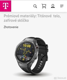 Huawei Watch GT 5 Pro 46 mm, čierne, NOVÉ, 2 r. záruka