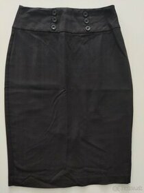 Čierna sukňa púzdrová, veľkosť 36 - 1