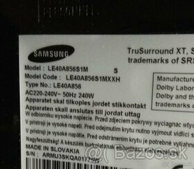 Predám diely z TV Samsung LE40A856. - 1