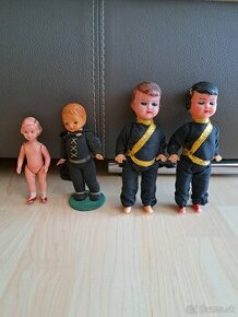 Retro bábiky kominárov + malá bábika