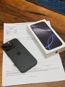 iPhone 16 Pro 256gb Black záruka 100% batéria