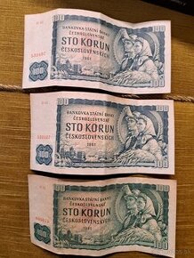 Predam 100 koruny rok 1961 Ceskoslovensko