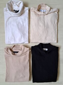 4x dámsky rolák Zara, Mohito, Stradivarius, veľ. S