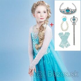 šaty/kostým FROZEN Elsa č.122/128 -k odberu - 1