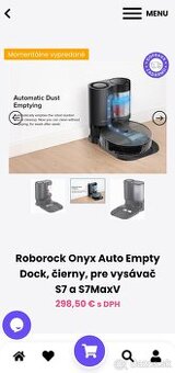 Roborock Onyx Auto Empty Dock, čierny, pre vysávač S7 a S7Ma - 1