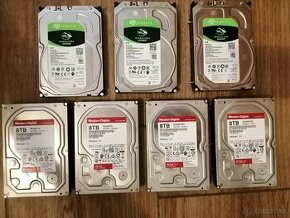 HDD disky 3,5"   6TB,..8TB,...