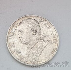 5 lira 1929 Vatikán vzácna