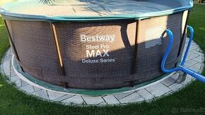 Predám bazén Steel Pro Max Deluxe 3.66 x 0.98 m, Bestway