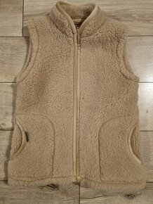 Vesta z ovcej vlny merino+camel