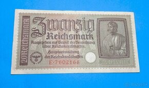 REZERVACE PP Bankovka NĚMECKO - 20 Reichsmark 1940-1945