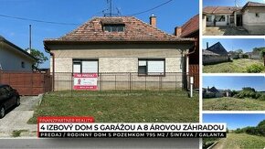 Rodinný dom s pozemkom 795 m2, Šintava, Galanta