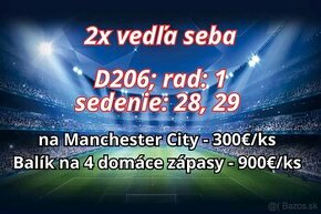 2x (vedľa seba) D206/1/28;29; Šk Slovan - Manchester City