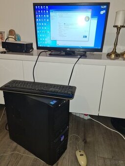 Predám stolový PC+myš+klávesnica+repráky+monitor/TV