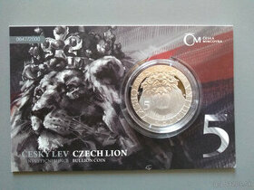 PREDÁM STRIEBORNÚ 1 Oz MINCU ČESKÝ LEV 2022 PROOF ČÍS. 647