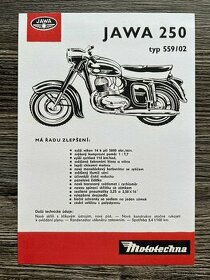 Prospekt - Jawa 250 typ 559/02 - REPRINT - 1