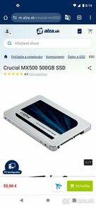 SSD disk crucial 500gb