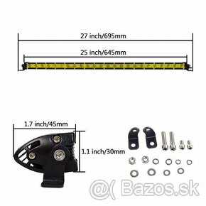 120W LED jednoradová rampa 65cm Yellow