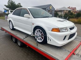 Mitsubishi Lancer Evo Evolution Tommi Makinen TME bílé 1999