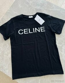 CELINE bavlnené dámske tričko čierne - 1