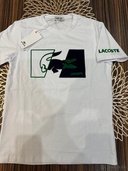 Lacoste tričko biele