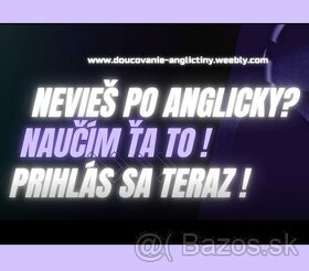 DOUCOVANIE ANGLICTINY, ANGLICKY JAZYK, 1 lekcia je ZDARMA - 1