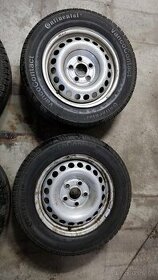 Plechove disky volkswagen transporter 16 + letne pneu