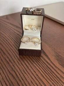 Zlaté dámske prstene šperky - 1