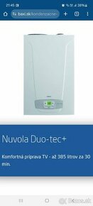 Predám kotol Baxi Nuvola Duo-tec +24