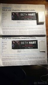 Beth Hart VIP listky 2 ks koncert O2 Praha 14.11.24