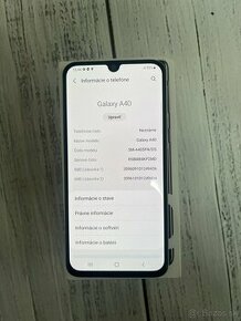 Samsung Galaxy a40 čierny