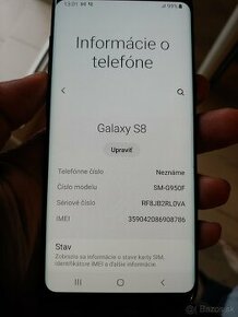 Samsung S8 black 4GB Ram / 64GB (SM-G950F)