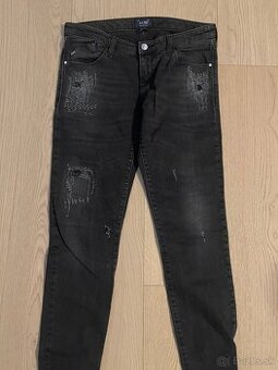 Armani Jeans rifle 28 čierno/šedé