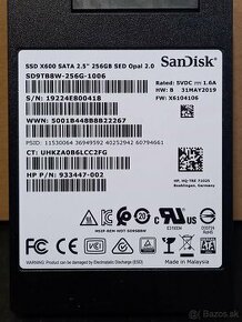 256GB SATA SSD Sandisk 2,5"