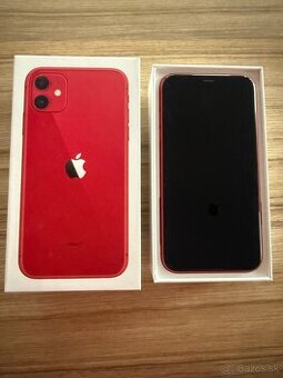 Predám iPhone 11 Red, 64 GB