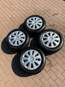 185/60R14 celoročné pneumatiky +plecháče